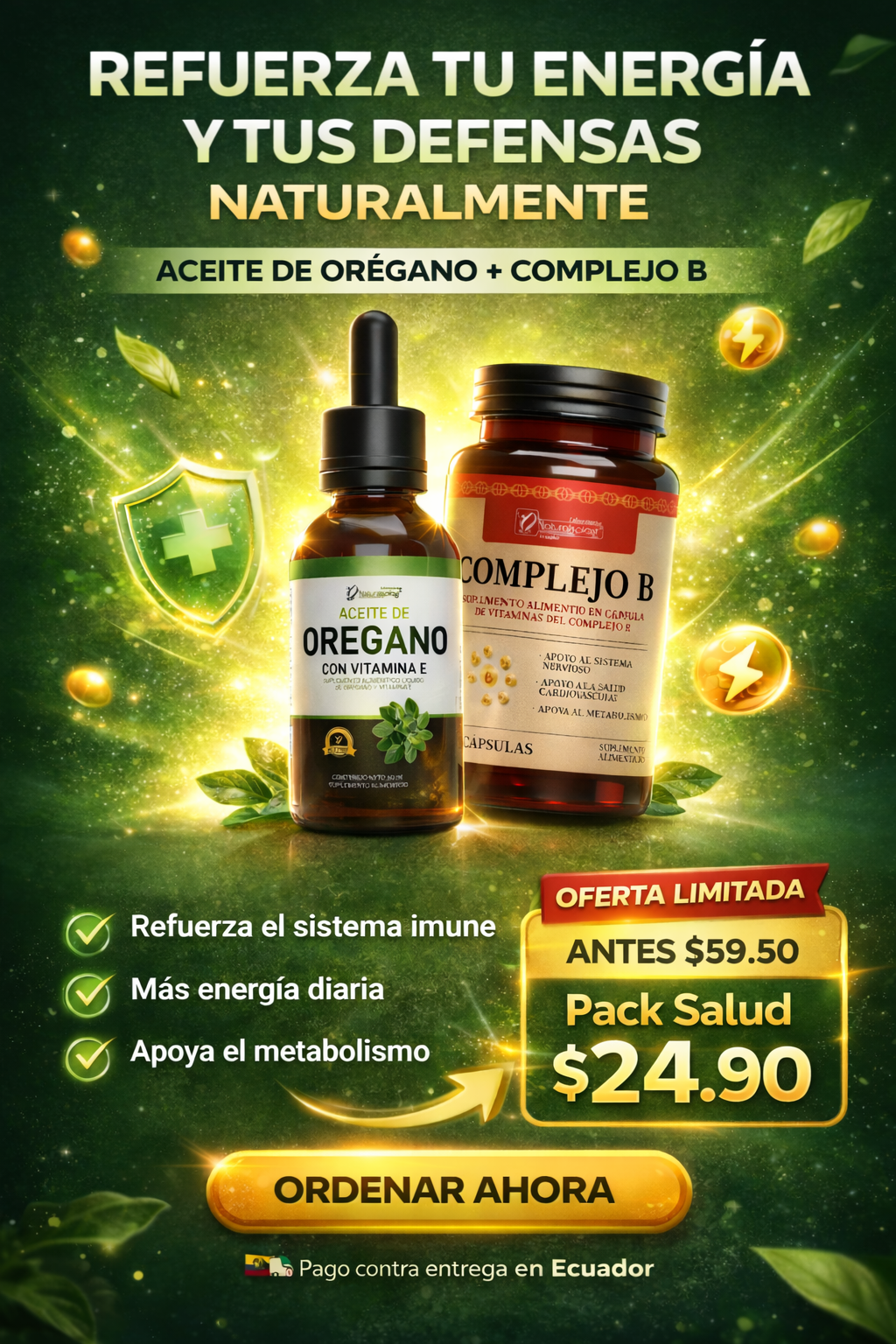 VitaDefensa Pack ”Aceite de Orégano + Complejo B”