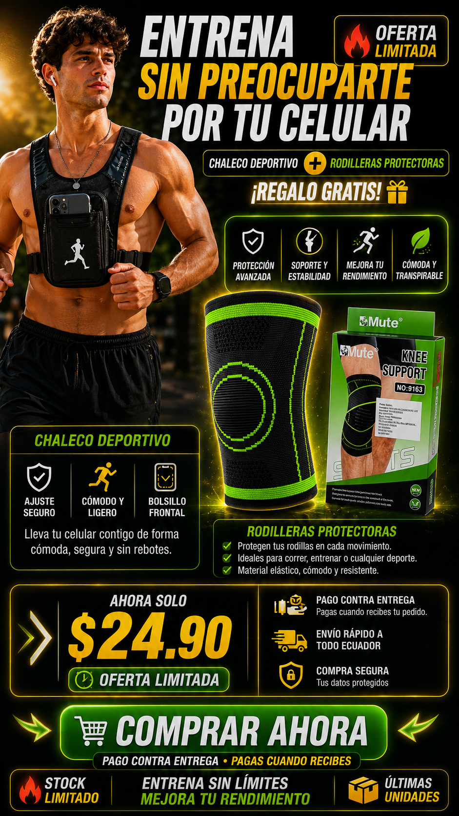 ActiveVest (Chaleco deportivo + Rollidera 360 de regalo)